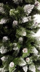 Umelý vianočný stromček borovica strieborná so šiškami De Lux 250 cm