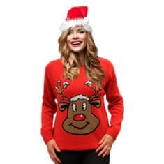 Wayfarer Vianočný sveter so sobom Reindeer červený S