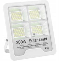 Foxter  ETD200W Solárny LED reflektor, IP66, diaľkové ovládanie, 200W
