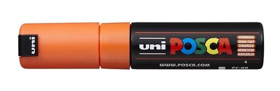 Uni-ball POSCA akrylový popisovač - oranžový 8 mm