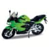 Motocykel Kawasaki Ninja 650R 1:10 zelený
