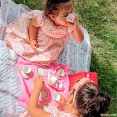 Tidlo Riad na piknik v ružovom košíku