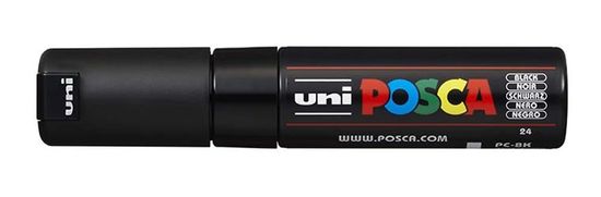 Uni-ball POSCA akrylový popisovač - čierny 8 mm