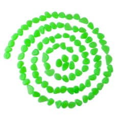 Northix 100x Svietiace dekoratívne kamene - Zelená