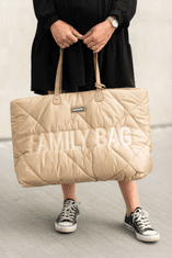 Childhome Cestovná taška Family Bag Puffered Beige