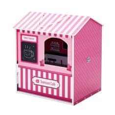 Teamson Olivia's Little World - Domček pre bábiky Dreamland City Café - ružová / biela / čierna