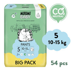 MUUMI BABY Pants 5 Maxi+ 10-15 kg spodnjice eko plenice 54 ks