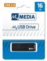 Diskus 16GB USB Flash 2.0 MyUSB Drive čierny, My Media
