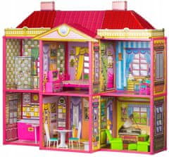 ModernHome Domček pre bábiky Willa + nábytok