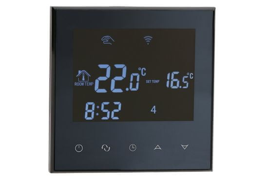 Aluzan Class B-3 WiFi, programovateľný izbový termostat pre spínanie kotla, diaľkovo ovládateľný cez aplikáciu Android alebo iOS