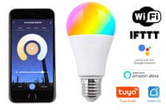Aluzan 3x Smart žiarovka Color Sun E27 WiFi - 9W, 1000lm, RGBW, 16 mil. farieb, nastaviteľná teplota svetla, hlasové ovládanie