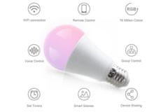 3x Smart žiarovka Color Sun E27 WiFi - 9W, 1000lm, RGBW, 16 mil. farieb, nastaviteľná teplota svetla, hlasové ovládanie
