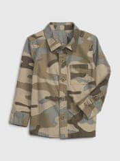 Gap Detská košeľa s army vzorom 12-18M