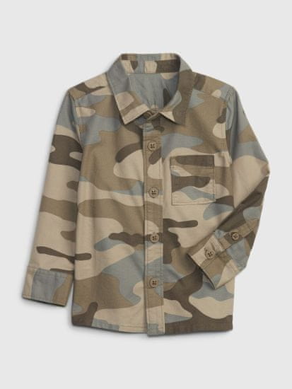 Gap Detská košeľa s army vzorom