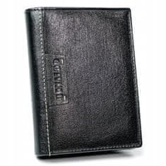 RONALDO Pánska kožená peňaženka so zabezpečením RFID Raseborg čierna univerzálna