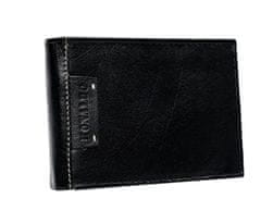 RONALDO Pánska kožená peňaženka Batas čierna univerzálna