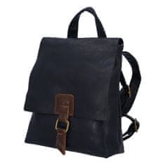 Paolo Bags Mestský koženkový batoh Enjoy City, tmavo modrý