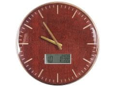 Beliani Nástenné hodiny 43 cm hnedozlaté BRUGG