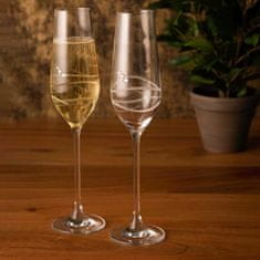 Diamante Venezia poháre na šampanské a prosecco - dva poháre