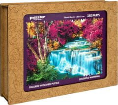 Puzzler Magic Wood Drevené puzzle Farebný vodopád, Thajsko 250 dielikov