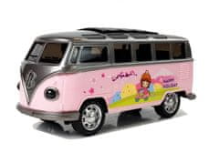 Lean-toys Dovolenkový autobus Resorak so zvukom ťahania svetla ružový