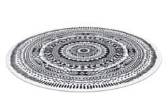 Dywany Łuszczów Kusový koberec Napkin grey kruh 100x100 (priemer) kruh