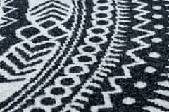 Dywany Łuszczów AKCIA: 120x120 (prúmer) kruh cm Kusový koberec Napkin black kruh 120x120 (priemer) kruh