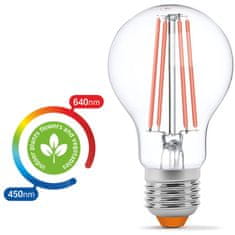 VIDEX LED žiarovka E27 A60 8W 290lm FITO lampa na pestovanie rastlín FITO 360°