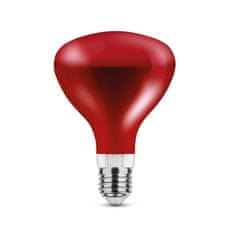 ASAL0069 Infračervená žiarovka E27 100 W G95 červená