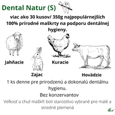 OGF Dental Natur (S) zubná hygiena pre malé a stredné plemená Mix prírodných pamlskov