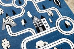 Dywany Łuszczów Detský kusový koberec Petit Town streets blue 120x170