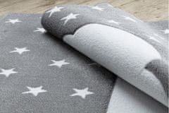Detský kusový koberec Petit Cloud stars grey 120x170