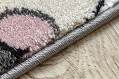 Detský kusový koberec Petit Farm animals pink 120x170