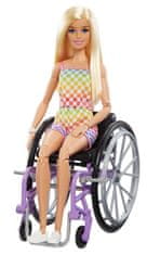 Mattel Barbie Modelka na invalidnom vozíku v kockovanom overale - 193 HJT13