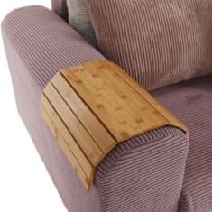 KONDELA Drevená podložka na sedačku Alte - bambus