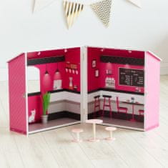 Teamson Olivia's Little World - Domček pre bábiky Dreamland City Café - ružová / biela / čierna