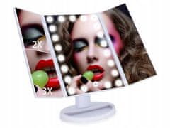Verk  Kozmetické zrkadlo 22 LED, USB biele