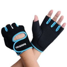 Northix Tréningové rukavice | Navrhnuté pre maximálnu cirkuláciu vzduchu – modrá 
