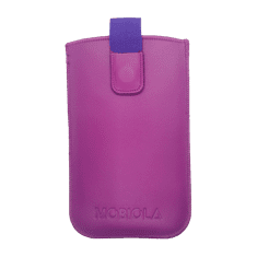 Mobiola Vysúvacie púzdro pre tlačidlový telefón Mobiola MB700, vyrobené na Slovensku, kožené, fialové
