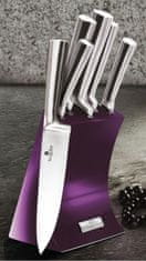 Berlingerhaus Súprava nožov v stojane 6 ks nerez Royal Purple Metallic Line