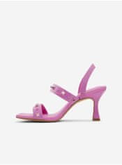 ALDO Tmavoružové dámske sandále na podpätku ALDO Louella 39
