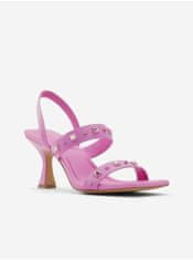 ALDO Tmavoružové dámske sandále na podpätku ALDO Louella 39