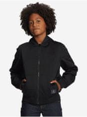 Čierna chlapčenská ľahká bunda s kapucňou DC Rowdy 176