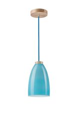 Luster LM-1.1/38 BLUE materiál: glass (28910) single lamp