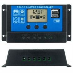 Volt FVE Solárny regulátor PWM VOLT 12-24V/10A+USB pre Pb batérie
