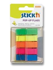 HOPAX Samolepiace prúžky Stick'n Pop-Up Flags 45 x 12 mm, 5 x 40 ks