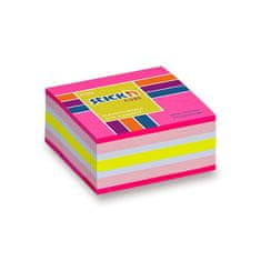 HOPAX Samolepiaci bloček Stick'n Notes Neon 51 × 51 mm, 250 listov, rôzne farby ružový