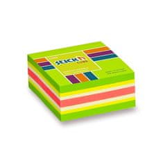 HOPAX Samolepiaci bloček Stick'n Notes Neon 51 × 51 mm, 250 listov, rôzne farby zelený