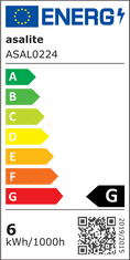 ASAL0225 LED stolná lampa 6 W stmievateľná Farba: Čierna