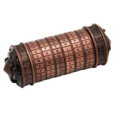 Northix Da Vinciho kód, kryptex s prsteňmi - meď 